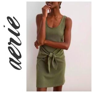NWT aerie Ribbed Knit Sleeveless Tank Dress M